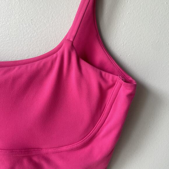 Sage Collective Womens Crop Top Size Extra‎ Large Pink Padded Tank Top Athletic - Picture 2 of 6